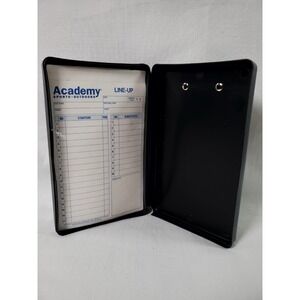 Academy‎ Sports Line-Up Clipboard Coach Roster Board w/ Sheets Black